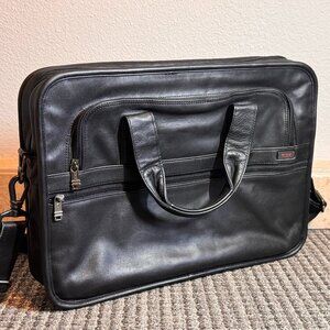 Tumi Slim Leather Laptop Briefcase